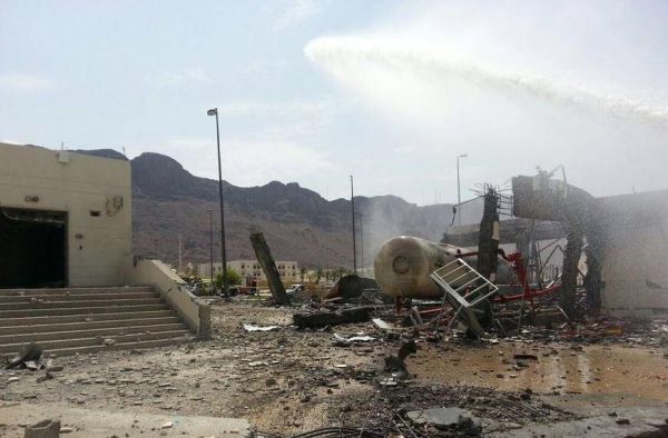  5 وفيات في انفجار خزان غاز بمستشفى الحرس بالمدينة