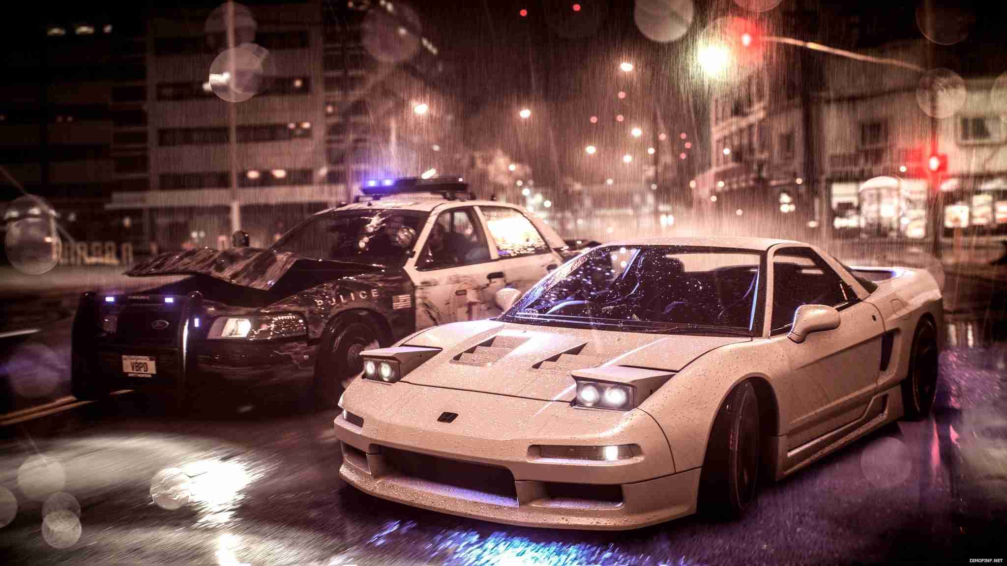 need for speed acura nsx vs police car