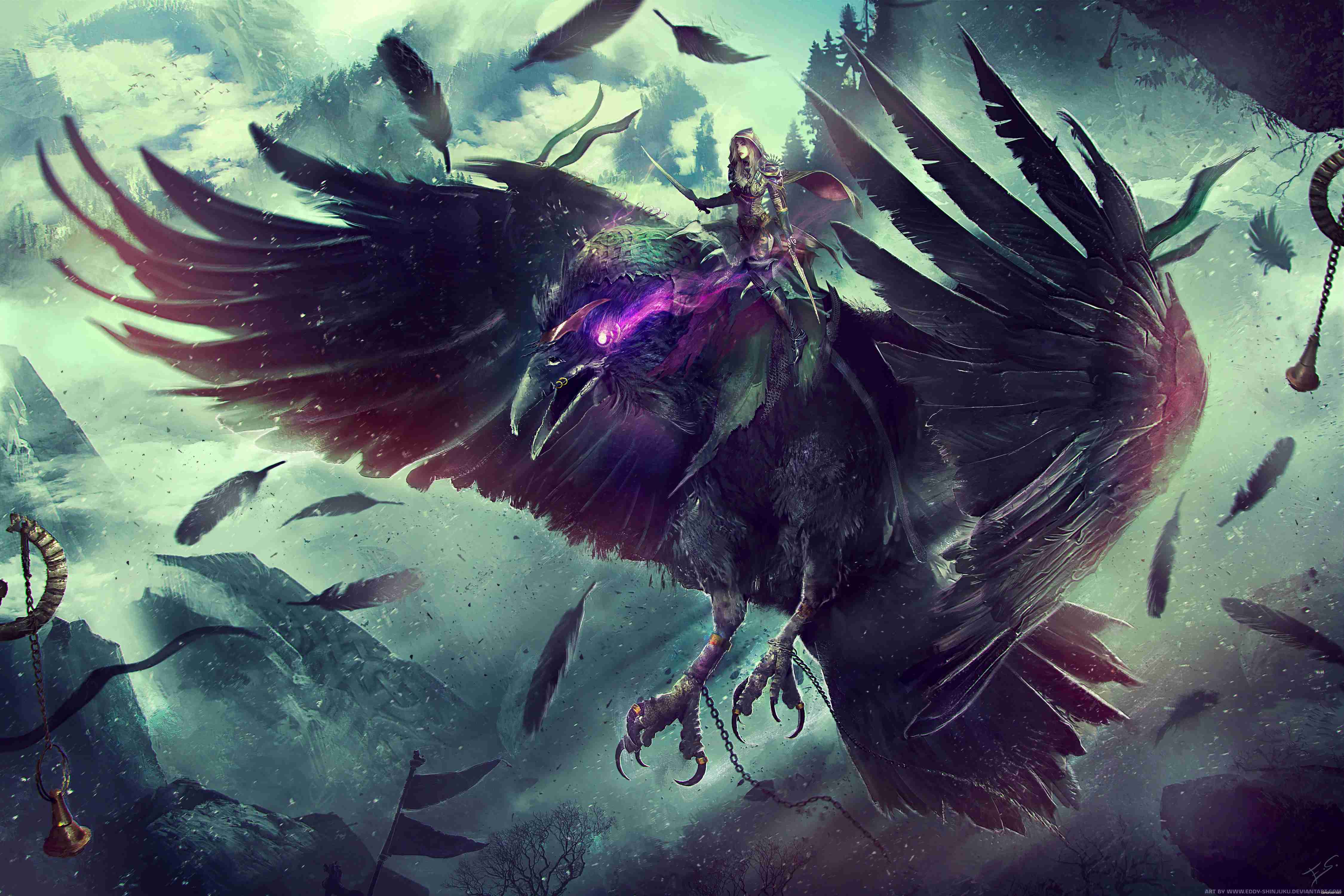 world of warcraft raven fantasy