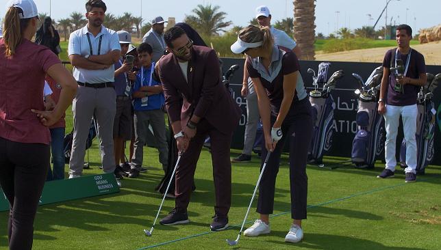بالصور .. القحطاني يزور بطولة السعودية الدولية للجولف