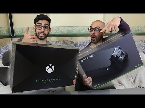 Xbox One X VS Project Scorpio Edition Unboxing